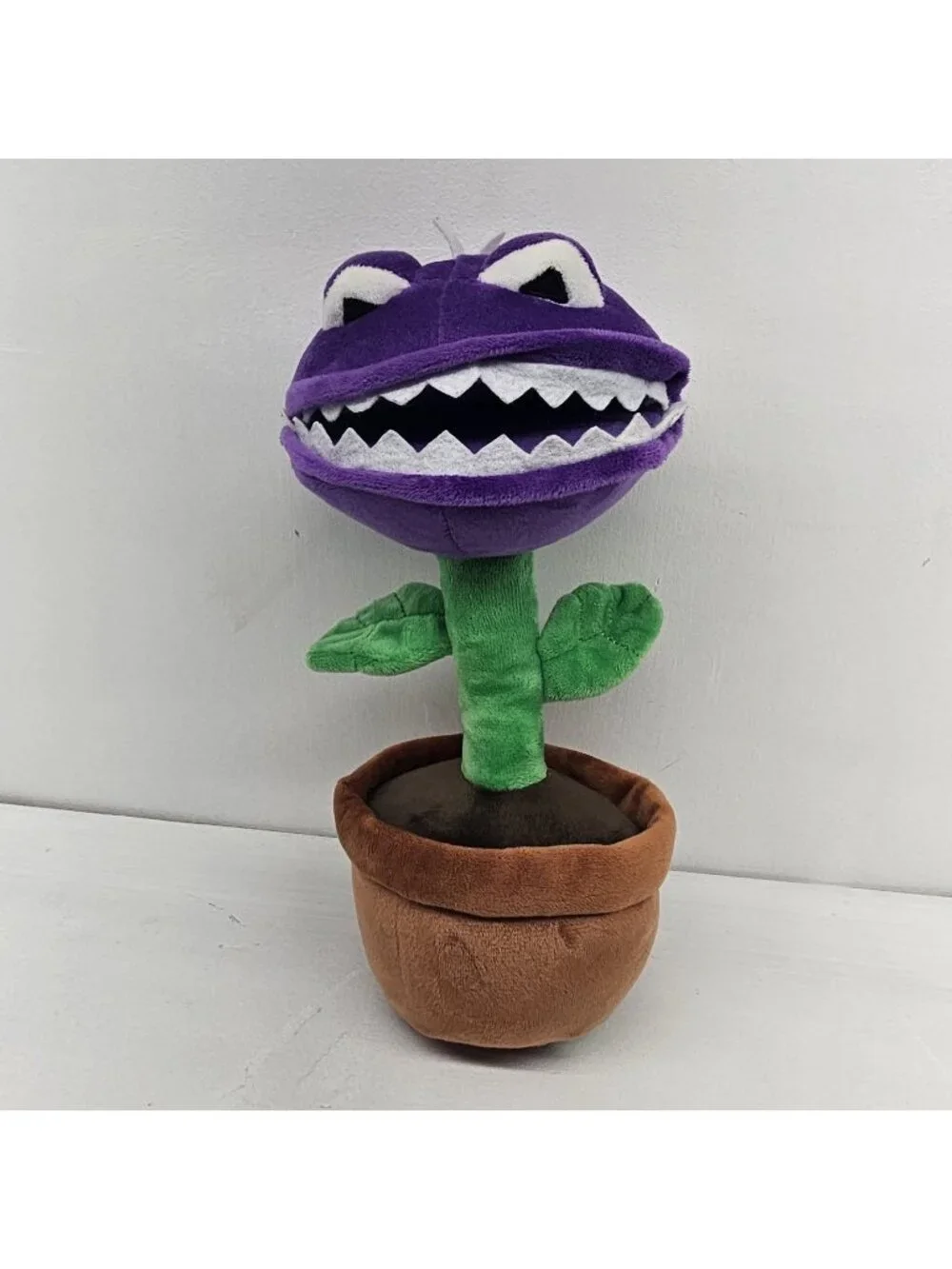 Monuva Plant Monsters PVZ Chomper Plush Purple Venus Flytrap Pot Toy 10